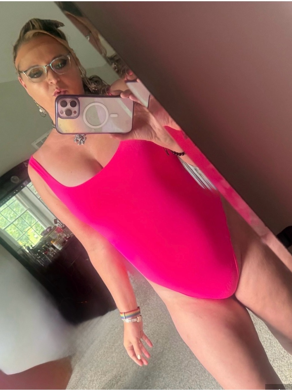 High cut thong swimsuit- used.